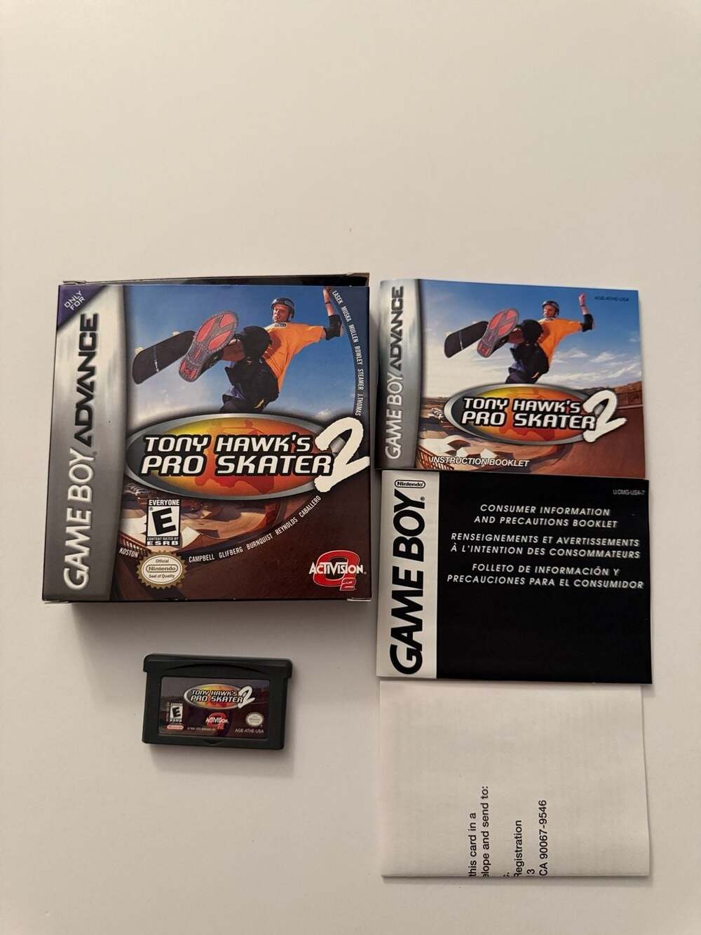 Tony Hawk's Pro Skater 2 (Nintendo Game Boy Advance, 2001) Complete in Box
